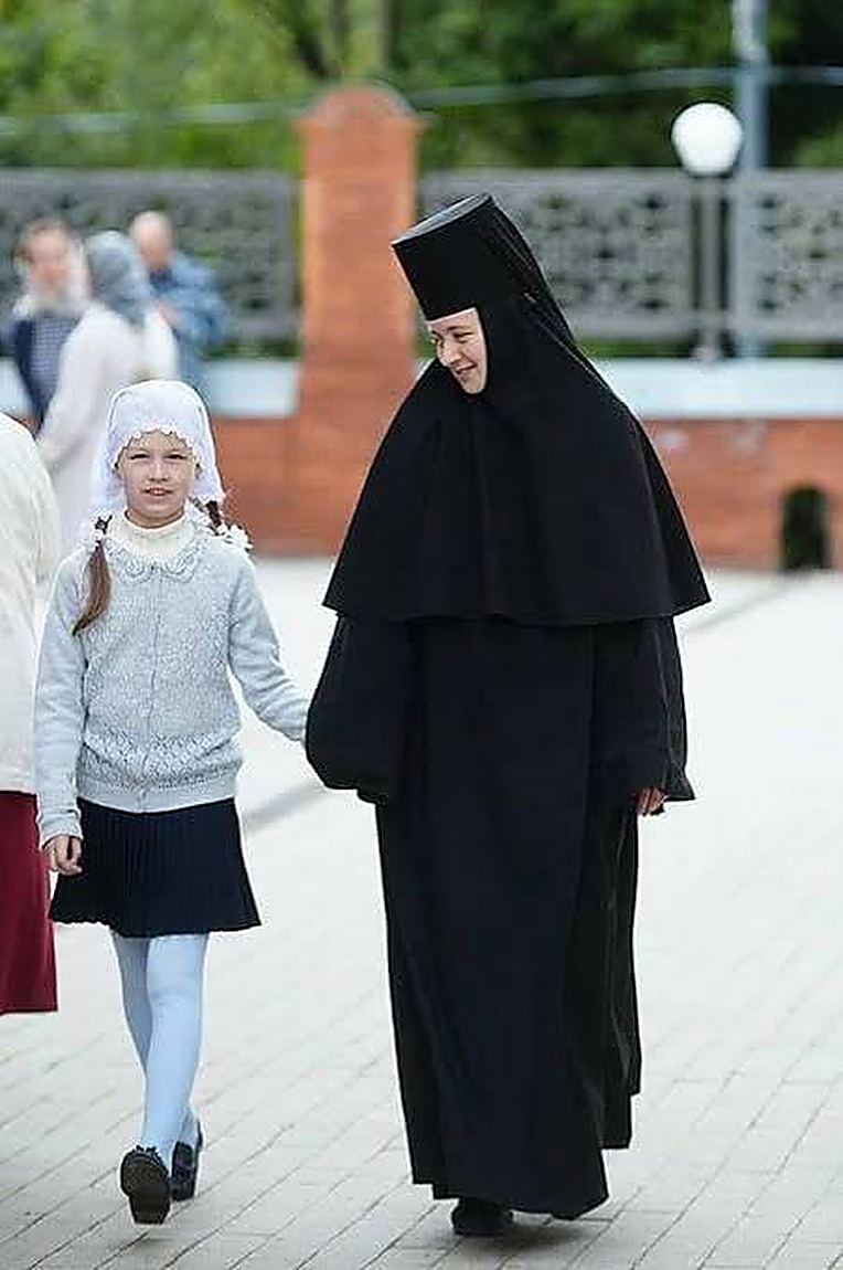 A nun and a child